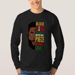 T-shirt Roi Noir Pièce La Plus Importante Fête De L'histoi