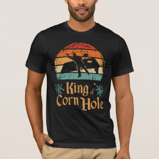 T-shirt Roi Vintage rétro de Corn Hole