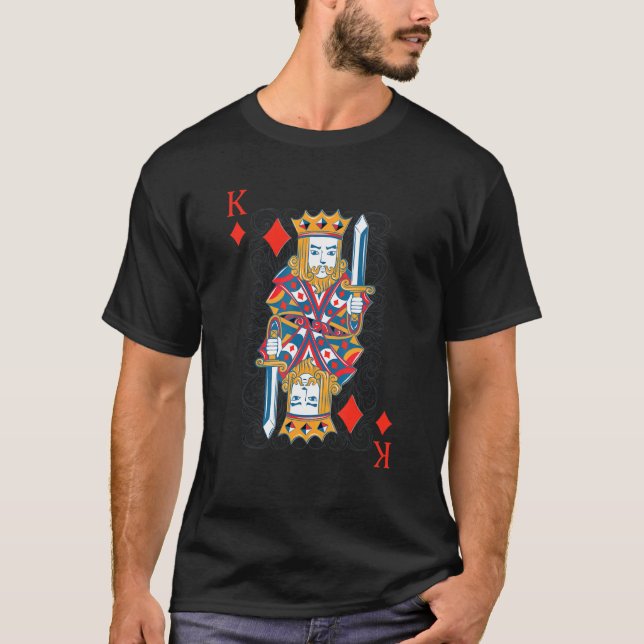T-shirt Rois De Diamants Facile Halloween Costume Avant (Devant)