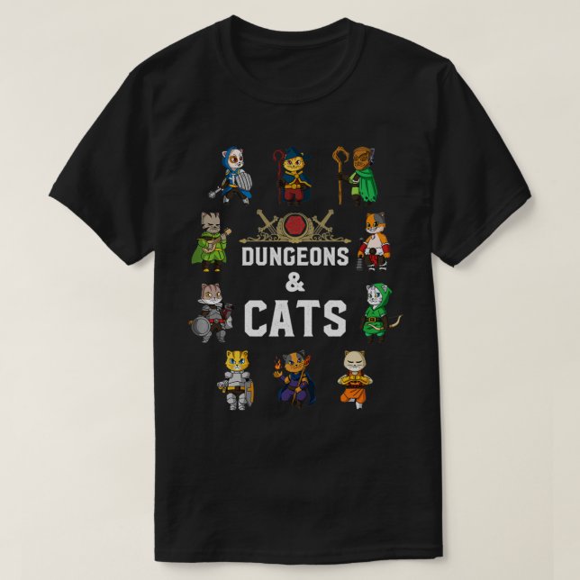 T-shirt Rolep d'Imaginaire RPG D20 Dice Gamer de chats de  (Design devant)