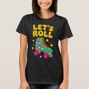T-shirt Roll Retro Roller Skate