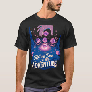 T-shirt Roll the dice, live the adventure - cave