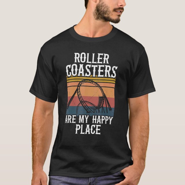 T-shirt Roller Coaster Amusement Park  Carnival Ride Tee (Devant)