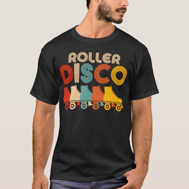 T-shirt Roller Derby 70S Roller Disco ating gift (Devant)
