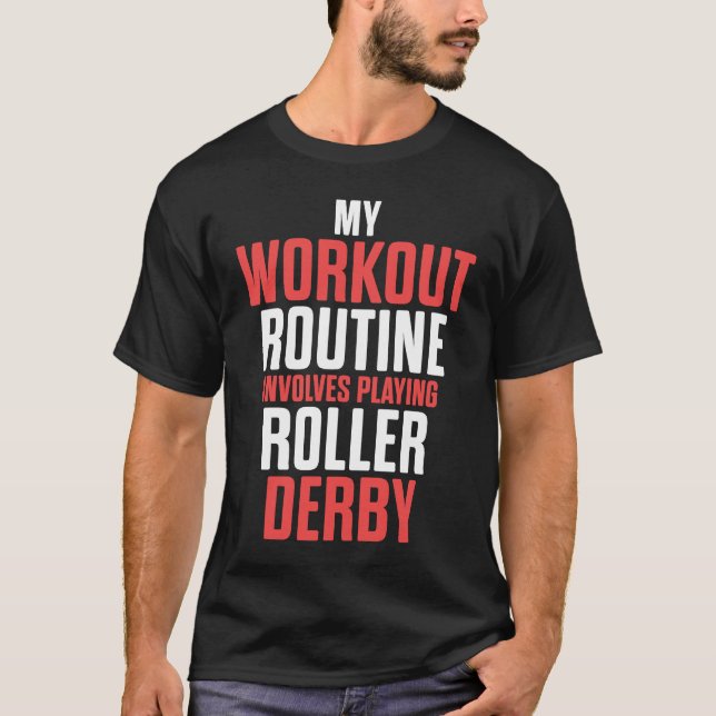 T-shirt Roller Derby Player Workout Skating Team (Devant)