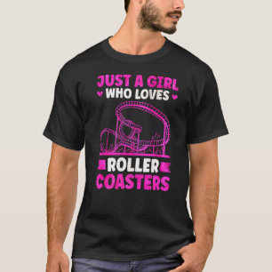 T-shirt Roller Dessous de verre Girl Amusement Park Roller