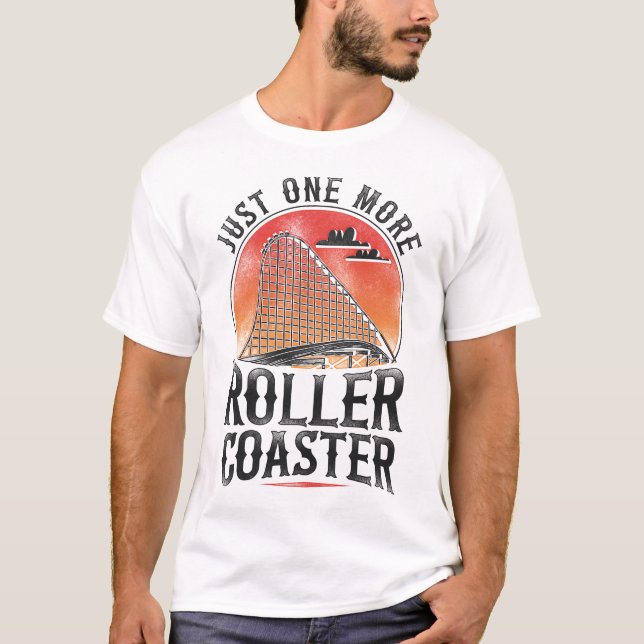 T-shirt Roller Dessous de verre Parc d'attractions Juste U (Devant)