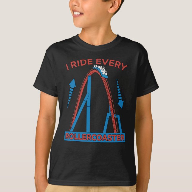T-shirt Roller Dessous de verre Park Amusement Park Cadeau (Devant)