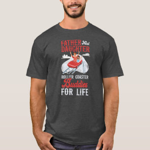 T-shirt Roller Dessous de verre Père père fille père Vinta