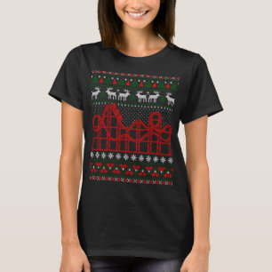 T-shirt Roller Dessous de verre Scène laide Sweater de Noë