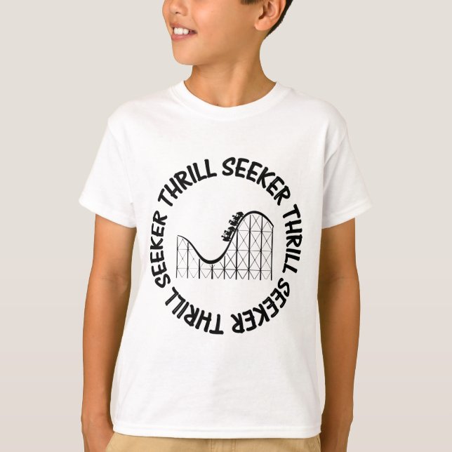 T-SHIRT ROLLER DESSOUS DE VERRE THRILL SEEKER (Devant)