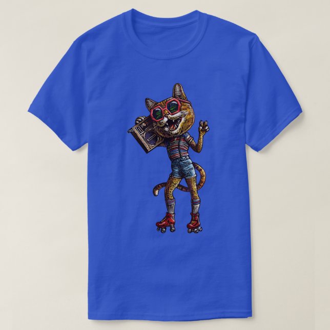 T-shirt Roller Disco Kitty (Design devant)