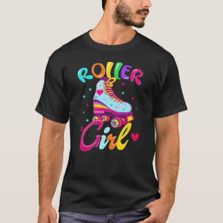 T-shirt Roller Girl Skater Skating 70s 80s 90s Skates girl