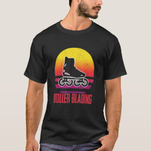 T-shirt Roller Patins Roller Patins Roller Patins en patin