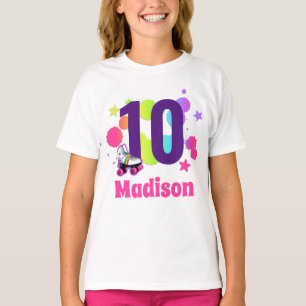 T-shirt Roller Skate Anniversaire Fête Age Shirt