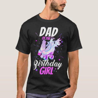 T-shirt Roller Skate Anniversaire Papa Funny Roller Skate