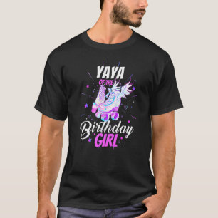 T-shirt Roller Skate Anniversaire Yaya Funny Roller Skate 