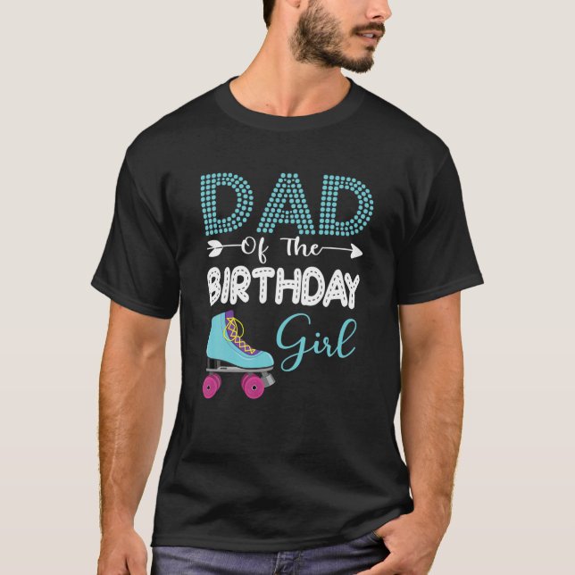 T-shirt Roller Skate Birthday Dad Roller Skater Roller Ska (Devant)