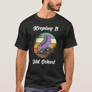 T-shirt Roller Skates Retro 80
