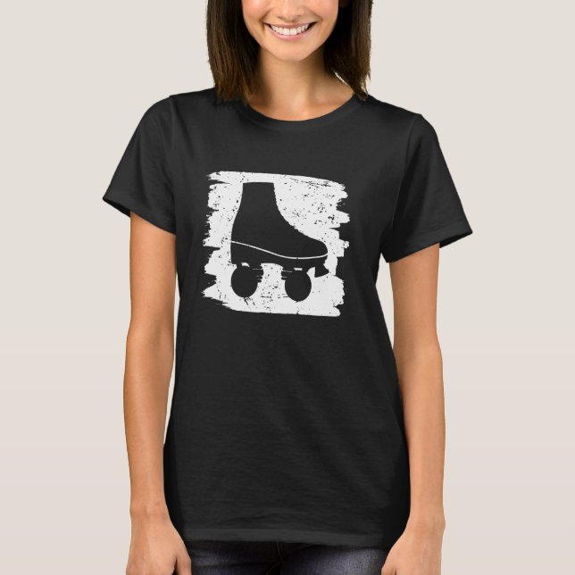 T-shirt Roller Skating Art Hommes Femmes 80s Roller Derby  (Devant)
