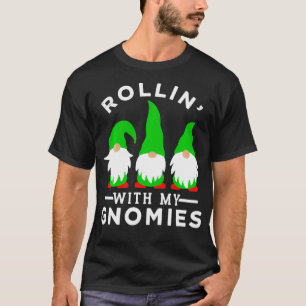 T-shirt Rollin Avec Mes Gnomies Design Pour Femmes 