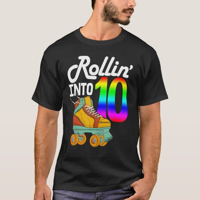T-shirt Rollin Dans 10 Femmes Patinage Rolling Chaussures  (Devant)