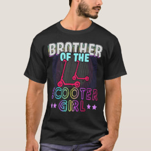 T-shirt Rollin Dans Frère De La Scooter Girl Retro Cele