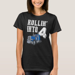 T-shirt Rollin Into 4 Big Rig Semi Trailer Camion 4th Birt