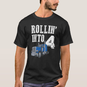 T-shirt Rollin Into 4 Big Rig Semi Trailer Camion 4th Birt