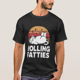 T-shirt Rolling Fatties Amoureux des chats Drôle Chat Kitt