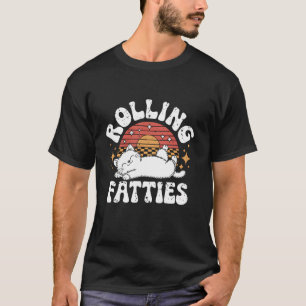 T-shirt Rolling Fatties Amoureux des chats Drôle Chat Kitt