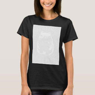 T-shirt Rolling Fatties Cat Monochrome Kitten
