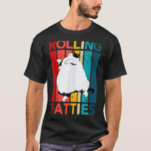 T-shirt Rolling Fatties Drôle Amoureux des chats Chat Mama