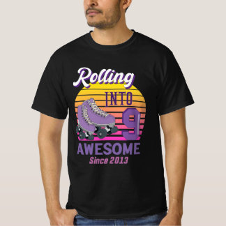 T-shirt Rolling In 9 depuis 2013 Roller Skate 5e