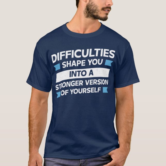 T-shirt Rolling with difficulties quote friends (Devant)