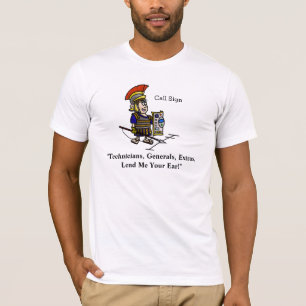 T-shirt romain de radio-amateur de soldat