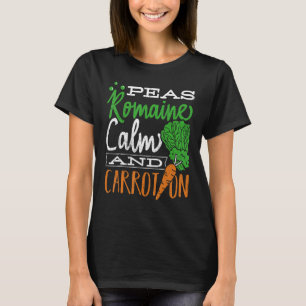 T-shirt Romaine calme et carotte sur - nutrition végétale 