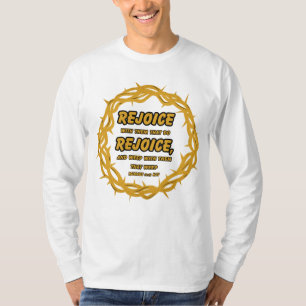 T-shirt Romains 12:15 KJV Bible Écriture Hommes Longue Man
