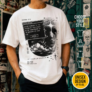 T-shirt Romains 12:2 Renouveler Votre Système de Message M