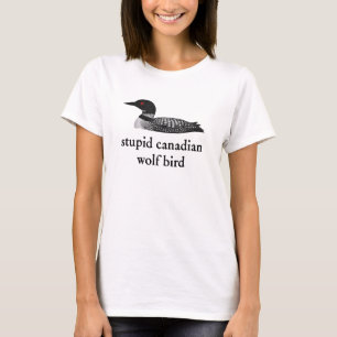 T-shirt Romance de hockey stupide sur les oiseaux loups ca