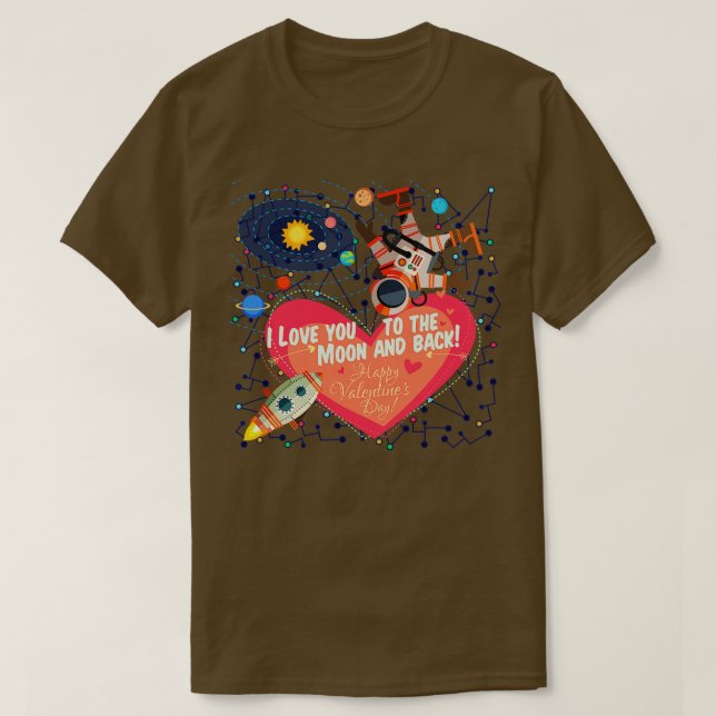 T-SHIRT ROMANCE DE L'ESPACE (Design devant)