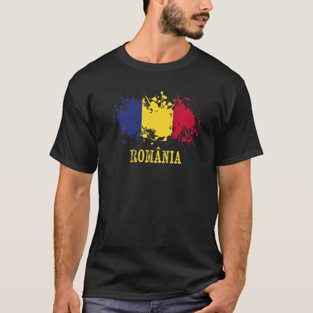 T-shirt Romanian enthusiasts for România and Romania (Devant)