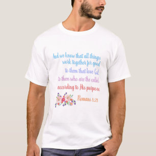 T-shirt Romans 8 Verset Bible Design