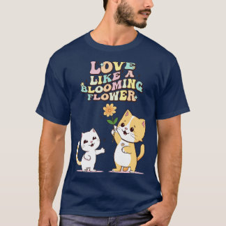 T-shirt Romantic Cat