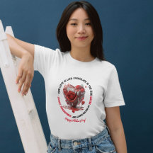 Romantic Funny Red Melting Heart Saint Valentin