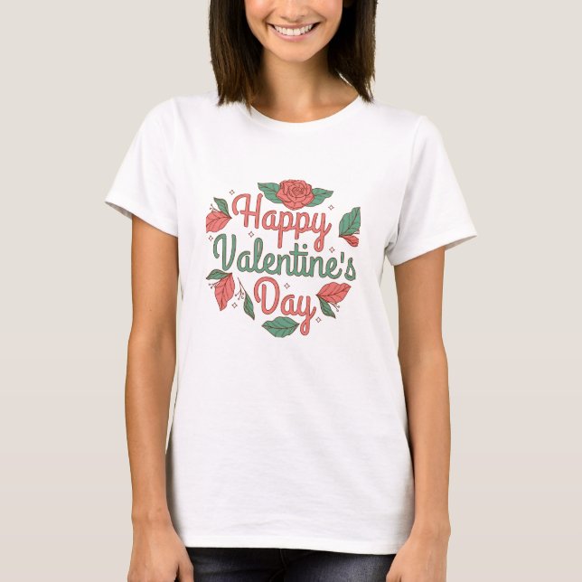 T-shirt Romantic Valentine’s Day Quote (Devant)