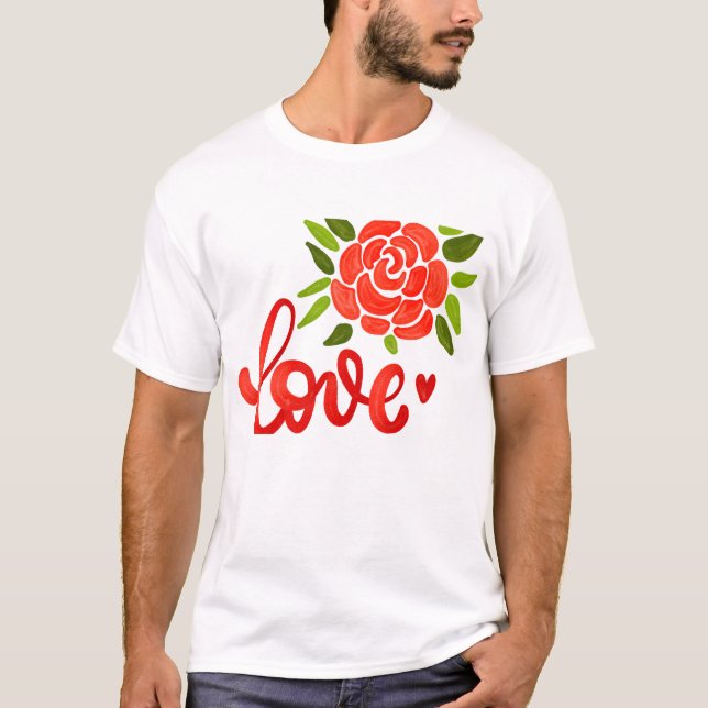 T-shirt Romantic Valentine’s Day Quote  (Devant)