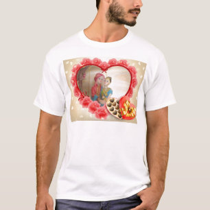 T-shirt Romantique Amour Coeur Art Imprimer