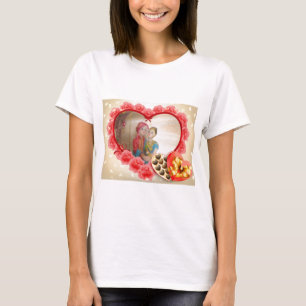 T-shirt Romantique Amour Coeur Art Imprimer