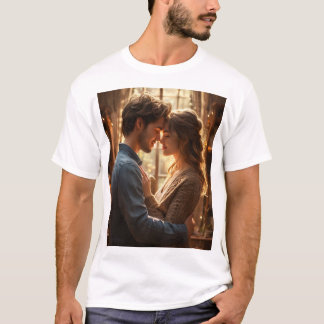 T-shirt romantique cool avec l'amour design de l'a